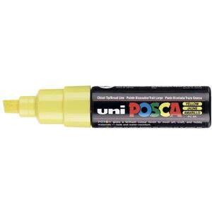 Uni-Ball Marker - UNIBALL - POSCA PC8K - 8mm - Chiseled - Yellow Uni-Ball Marker - UNIBALL - POSCA PC8K - 8mm - Chiseled - Yellow