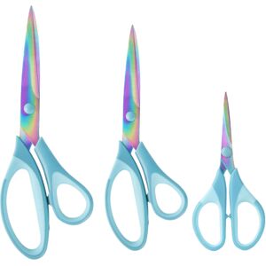 Unbranded (blue) 3pack/lot Professional Titanium Scissors For High Precision Cutting Unbranded (blue) 3pack/lot Professional Titanium Scissors For High Precision Cutting