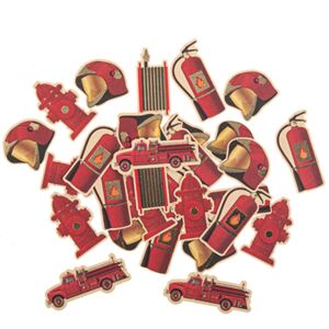 Rubies 100 Red and Gold Firefighter Paper Confetti 2-4.5cm Rubies 100 Red and Gold Firefighter Paper Confetti 2-4.5cm