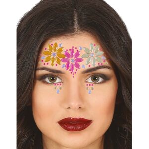 Rubies Colorful flower adhesive face jewels Rubies Colorful flower adhesive face jewels
