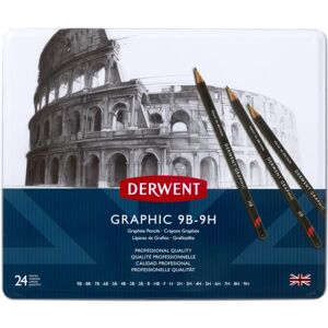 Derwent 34202 Graphic Full Set Graphite Drawing Pencils, Professional Quality, B Derwent 34202 Graphic Full Set Graphite Drawing Pencils, Professional Quality, B