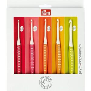 Prym Crochet Hook for Wool Ergonomics 3.50-6.00 mm x 1 Set, Multi, One Size Prym Crochet Hook for Wool Ergonomics 3.50-6.00 mm x 1 Set, Multi, One Size