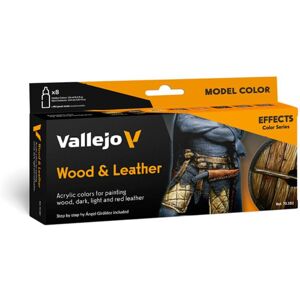 Acrylicos Vallejo VJ70182 "Wood and Leather" Model Color Set, red, 17 ml (Pack o Acrylicos Vallejo VJ70182 "Wood and Leather" Model Color Set, red, 17 ml (Pack o