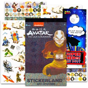 Nickelodeon Avatar The Last Airbender Stickers Set - Bundle with 200+ Avatar Stickers for Ki Nickelodeon Avatar The Last Airbender Stickers Set - Bundle with 200+ Avatar Stickers for Ki