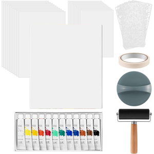 Unbranded Gel Printing Plate Kit, Complete Printmaking Set Unbranded Gel Printing Plate Kit, Complete Printmaking Set