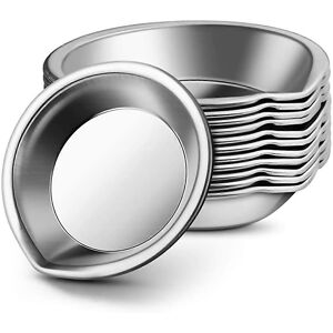 Unbranded For 12pcs Makeup Palette Stainless Steel Small Round Paint Tray Artist Watercolo Unbranded For 12pcs Makeup Palette Stainless Steel Small Round Paint Tray Artist Watercolo