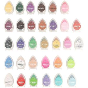 Unbranded For 32 Colors Multicolored Water Drop Inkpad Set Glitter Effect For Scrapbooking Unbranded For 32 Colors Multicolored Water Drop Inkpad Set Glitter Effect For Scrapbooking