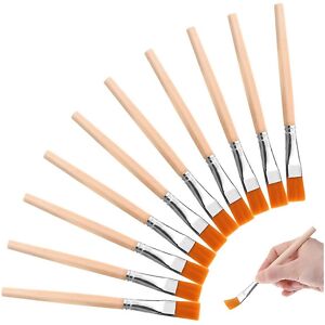 Unbranded For 30pcs Flat Paint Brushes 34 Inch Wood Paint Brush Artist Craft Unbranded For 30pcs Flat Paint Brushes 34 Inch Wood Paint Brush Artist Craft