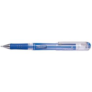 Roller - Pentel - Hybrid Gel Grip DX - Permanent - Metallic Blue - Medium Point Roller - Pentel - Hybrid Gel Grip DX - Permanent - Metallic Blue - Medium Point