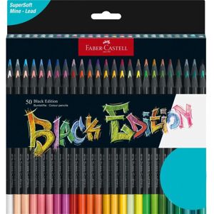 Faber Castell Colouring Pencils Black Edition, Set of 50 tin of 12, (116450) Faber Castell Colouring Pencils Black Edition, Set of 50 tin of 12, (116450)