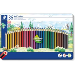 STAEDTLER 185 M36 Noris Colour Colouring Pencils - 36 Assorted Colours (Tin of 3 STAEDTLER 185 M36 Noris Colour Colouring Pencils - 36 Assorted Colours (Tin of 3