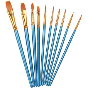 iplusmile 10pcs Paint Brush Kit For Kids In Travel And Organization iplusmile 10pcs Paint Brush Kit For Kids In Travel And Organization