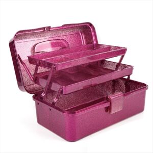 merkloos Glitter Pink & Craft Tool Storage Box, Stackable Carry Tackle Box merkloos Glitter Pink & Craft Tool Storage Box, Stackable Carry Tackle Box