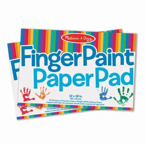 Melissa & Doug Finger Paint Paper Pad (12 x 18 inches) - 50 Sheets 2-Pack - Kid Melissa & Doug Finger Paint Paper Pad (12 x 18 inches) - 50 Sheets 2-Pack - Kid
