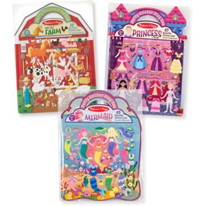 Melissa & Doug Reusable Puffy Sticker Play Set 3 Pack: On The Farm Princess and Melissa & Doug Reusable Puffy Sticker Play Set 3 Pack: On The Farm Princess and