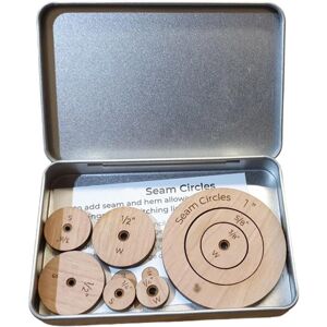 Markenlos Jenerates Seam Circles, Wooden Circle Quilting Template inch style Markenlos Jenerates Seam Circles, Wooden Circle Quilting Template inch style