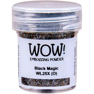 Wow Toys Embossing Powder 15ml-Black Magic Wow Toys Embossing Powder 15ml-Black Magic