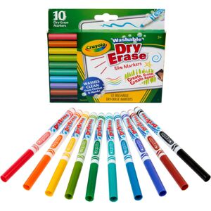 Crayola Washable Slim Dry Erase Markers 10 Count Crayola Washable Slim Dry Erase Markers 10 Count