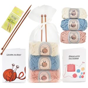 Thoughtful Stitch Knitting Kits for Beginners Adults – Knitting Needle Set - Make Your Own Dishclo Thoughtful Stitch Knitting Kits for Beginners Adults – Knitting Needle Set - Make Your Own Dishclo