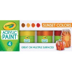 Crayola Paint Set in Sunset Colors Multi-Surface Craft Paints Painting Supplies Crayola Paint Set in Sunset Colors Multi-Surface Craft Paints Painting Supplies