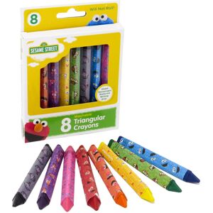 Sesame Street 8 Count Washable Triangular Crayons for Toddlers and Kids Will Not Sesame Street 8 Count Washable Triangular Crayons for Toddlers and Kids Will Not