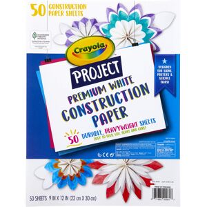 Crayola White Construction Paper Premium Art Supplies Standard Size 50 Count Whi Crayola White Construction Paper Premium Art Supplies Standard Size 50 Count Whi