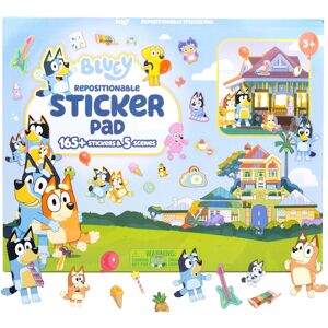 Bluey Repositionable Sticker Pad Over 165 Removable Stickers & 5 Play Scenes Jum Bluey Repositionable Sticker Pad Over 165 Removable Stickers & 5 Play Scenes Jum
