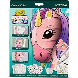 Crayola POPs 3D Kids Art Set Mystical Coloring Book Alternative Gift for Girls & Crayola POPs 3D Kids Art Set Mystical Coloring Book Alternative Gift for Girls &