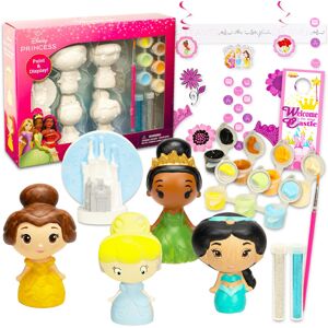 Disney Princess Paint Your Own Figurines Set for Kids - Bundle with DIY Painting Disney Princess Paint Your Own Figurines Set for Kids - Bundle with DIY Painting