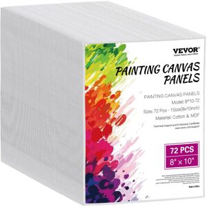 VEVOR Canvas Boards for Painting 8 x 10 Inch White Canvases for Painting 72 Pack VEVOR Canvas Boards for Painting 8 x 10 Inch White Canvases for Painting 72 Pack