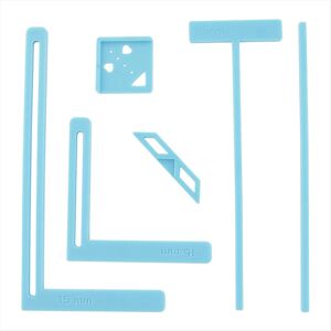 Unbranded 6Pcs Bookbinding Tool for Scrapbooking Stencils Cutter Blue Unbranded 6Pcs Bookbinding Tool for Scrapbooking Stencils Cutter Blue