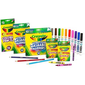Crayola Art Supplies Set (80ct) Crayons Markers & Colored Pencils Coloring Suppl Crayola Art Supplies Set (80ct) Crayons Markers & Colored Pencils Coloring Suppl
