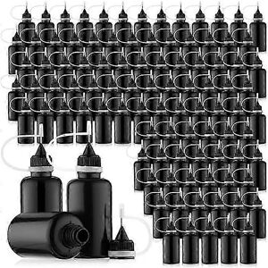 Kikidex (As show, One size) 100Pcs 30 Ml/1 Oz Black Needle Tip Glue Bottle Needles Preci Kikidex (As show, One size) 100Pcs 30 Ml/1 Oz Black Needle Tip Glue Bottle Needles Preci