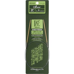 Clover Takumi Bamboo Circular Knitting Needles 24"-Size 1/2.25mm 1624-1 Clover Takumi Bamboo Circular Knitting Needles 24"-Size 1/2.25mm 1624-1