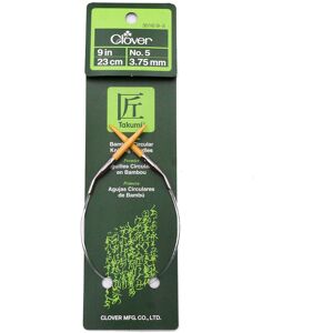 Clover Takumi Bamboo Circular Knitting Needles 9"-Size 5/3.75mm 3016 9-5 Clover Takumi Bamboo Circular Knitting Needles 9"-Size 5/3.75mm 3016 9-5