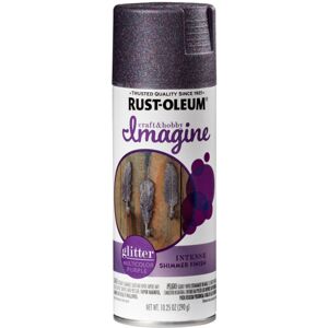 Rust-Oleum Imagine Craft & Hobby Glitter Spray Paint Glitter Multi-Color Purple Rust-Oleum Imagine Craft & Hobby Glitter Spray Paint Glitter Multi-Color Purple