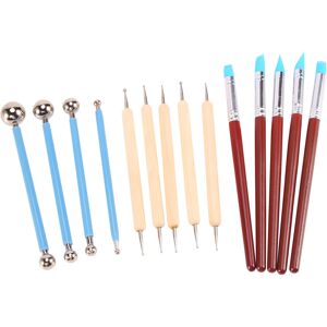 Unbranded 14PCS Polymer Pottery Clay Sculpting Modelling Sit Stylus Nail Art Dotting Tool Unbranded 14PCS Polymer Pottery Clay Sculpting Modelling Sit Stylus Nail Art Dotting Tool