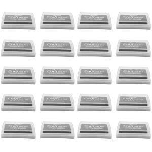 ISTOVO 20X Black Ink Pad Inkpad Rubber Stamp Finger Print Non-Toxic Baby Safe ISTOVO 20X Black Ink Pad Inkpad Rubber Stamp Finger Print Non-Toxic Baby Safe