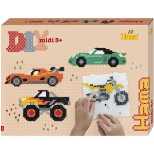 Hama Gift Box - Vehicles Approx. 4.000 Beads, 2 Large Square pegboards No. 234 Hama Gift Box - Vehicles Approx. 4.000 Beads, 2 Large Square pegboards No. 234