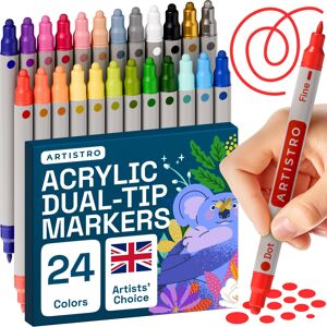 ARTISTRO Acrylic Paint Markers for Rock, Fabric, Wood, Glass, Craft - ARTISTRO Acrylic Paint Markers for Rock, Fabric, Wood, Glass, Craft -