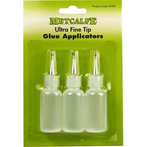 Metcalfe Ultra Fine Tip Glue 3 Applicator Bottles For OO N Gauge Card Kits MT907 Metcalfe Ultra Fine Tip Glue 3 Applicator Bottles For OO N Gauge Card Kits MT907