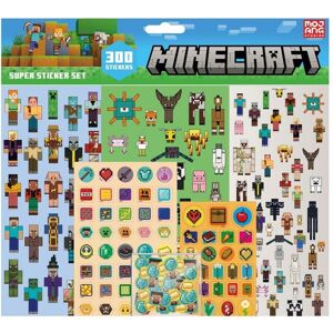 Minecraft Characters Stickers - 300 Pack - Multicoloured Minecraft Characters Stickers - 300 Pack - Multicoloured