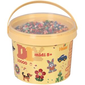 Hama Midi Beads Bucket, Approx.10.000 Fuse Beads, Mosaic Decoration Arts & Craft Hama Midi Beads Bucket, Approx.10.000 Fuse Beads, Mosaic Decoration Arts & Craft