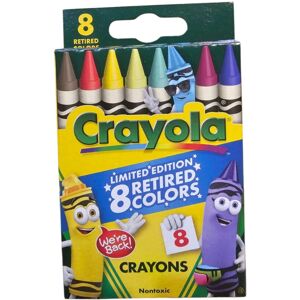Crayola Crayons Limited Edition with 8 Retired Colors, 1 Box Crayola Crayons Limited Edition with 8 Retired Colors, 1 Box