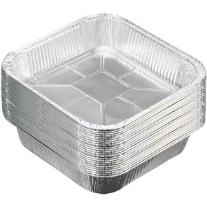 Unbranded Heavy Duty 8" Square Disposable Foil Pans, Aluminum Baking Tins, Portable Contai Unbranded Heavy Duty 8" Square Disposable Foil Pans, Aluminum Baking Tins, Portable Contai