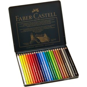 Faber Castell Art & Graphic Polychromos Colour Pencil, Multicoloured, Tin Of 24, Faber Castell Art & Graphic Polychromos Colour Pencil, Multicoloured, Tin Of 24,