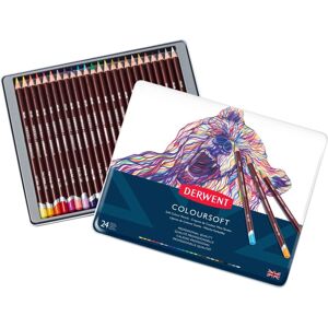 Derwent Coloursoft Colouring Pencils, Drawing & Writing, Set Of 24, Ideal For Co Derwent Coloursoft Colouring Pencils, Drawing & Writing, Set Of 24, Ideal For Co