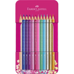 Faber Castell Sparkle Colour Pencils - Tin of 12 Faber Castell Sparkle Colour Pencils - Tin of 12