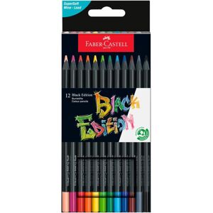 Faber Castell Colouring Pencils Black Edition, tin of 12 tin of 12, Multicolor ( Faber Castell Colouring Pencils Black Edition, tin of 12 tin of 12, Multicolor (