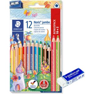 Staedtler Noris Jumbo Colouring Pencils (Bunting Pencils + Eraser) Staedtler Noris Jumbo Colouring Pencils (Bunting Pencils + Eraser)